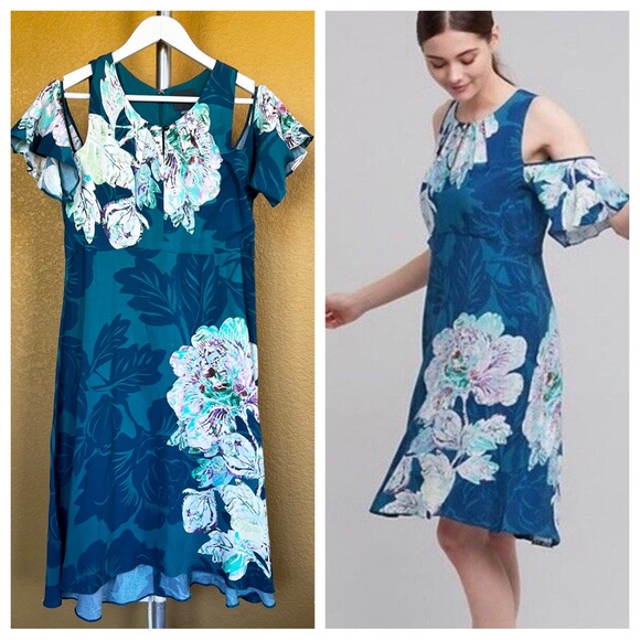 Anthropologie MEAVE Elia Floral Midi Dress - Picture 2 of 14